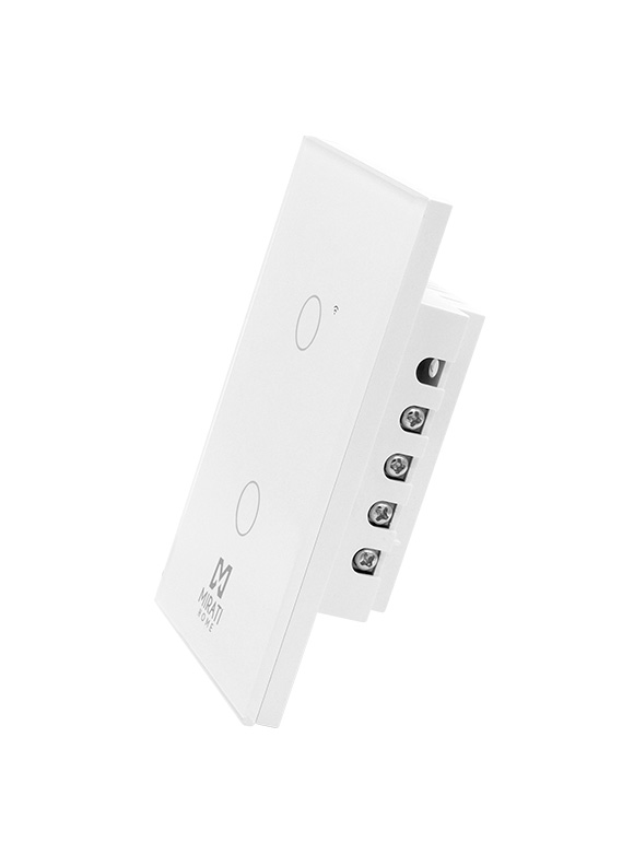 Apagador Inteligente Mirati De Pared WiFi Bluetooth 2 Apagadores Touch Modelo M2SI2 - Imagen 2