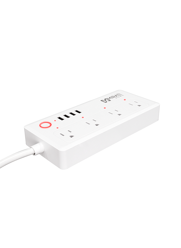 Multicontacto Inteligente Mirati 4 Socket 4 USB Wifi 2.4 GHZ Color Blanco Modelo MCUS1 - Imagen 3