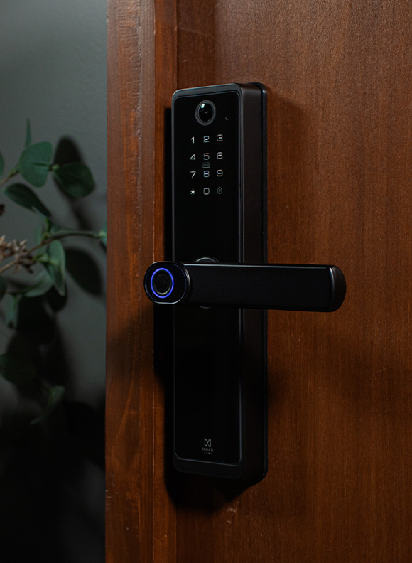 Cerradura Inteligente Con Camara y Timbre Detección de Huella Dactilar Tarjeta RFID Modelo MSL03 - Imagen 2